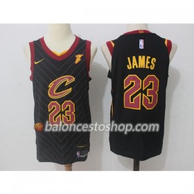 Camiseta Hombre NBA Cleveland Cavaliers LeBron James 23 Nike 2017-18 Negro Swingman